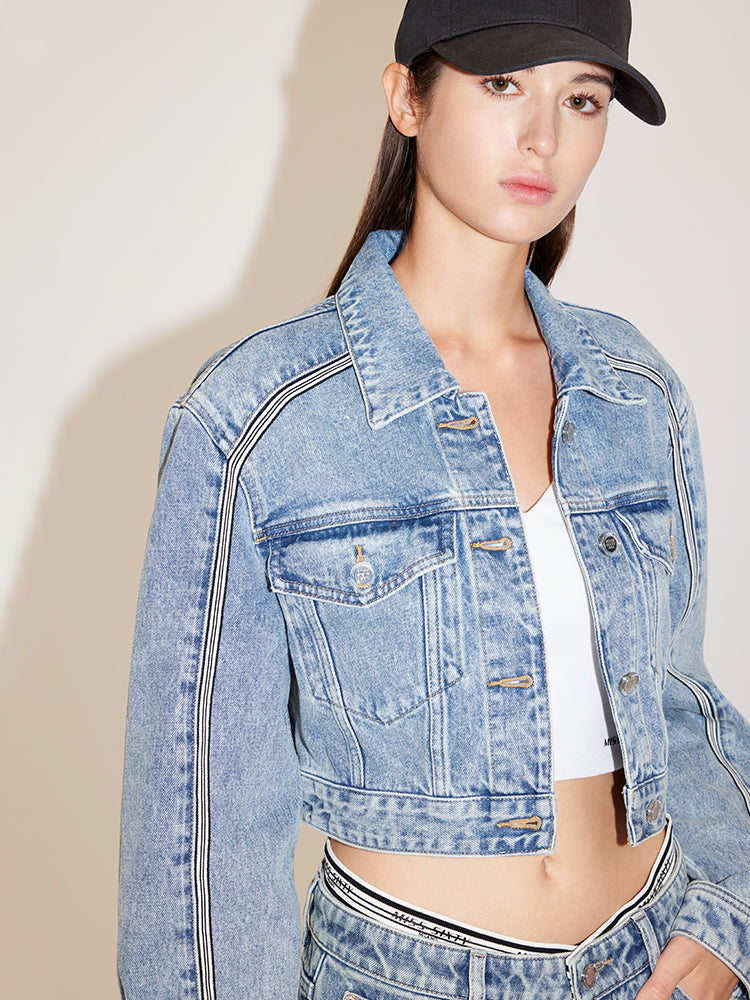 DL1961 Annie Relaxed shops Vintage Cropped Denim Jacket in Salinas