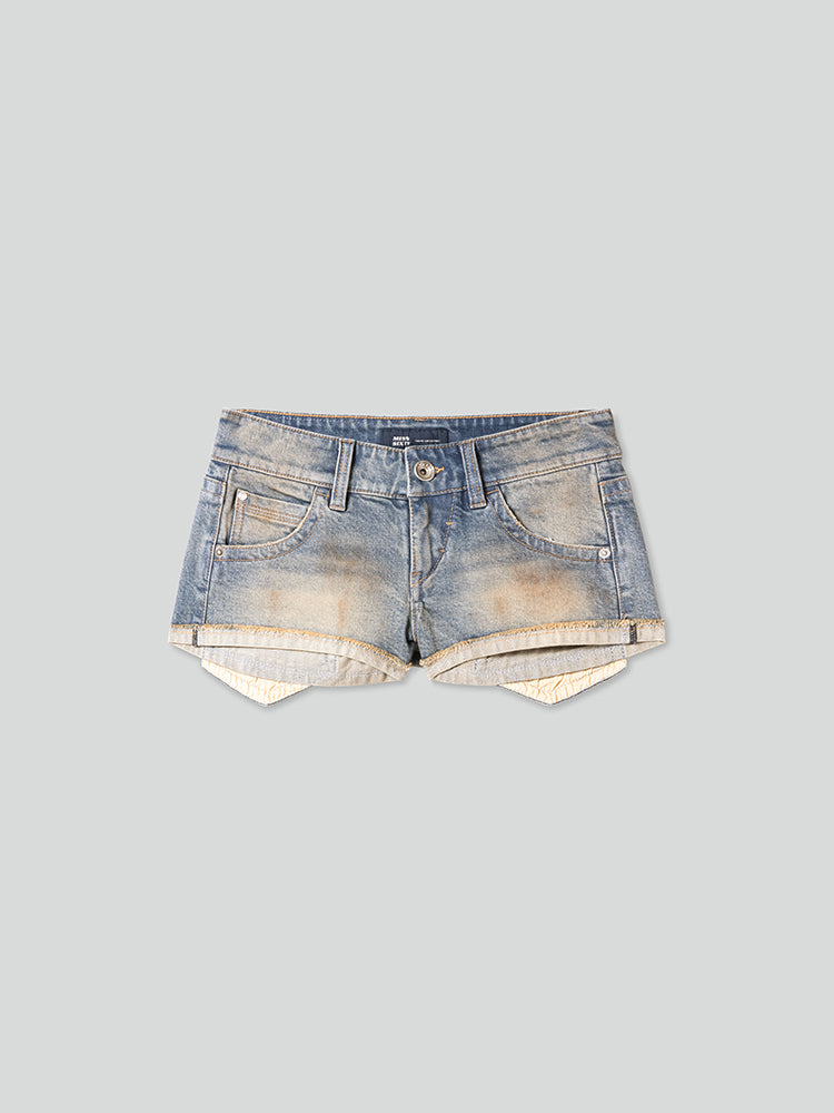 Wasteland Style Denim Hot Pants