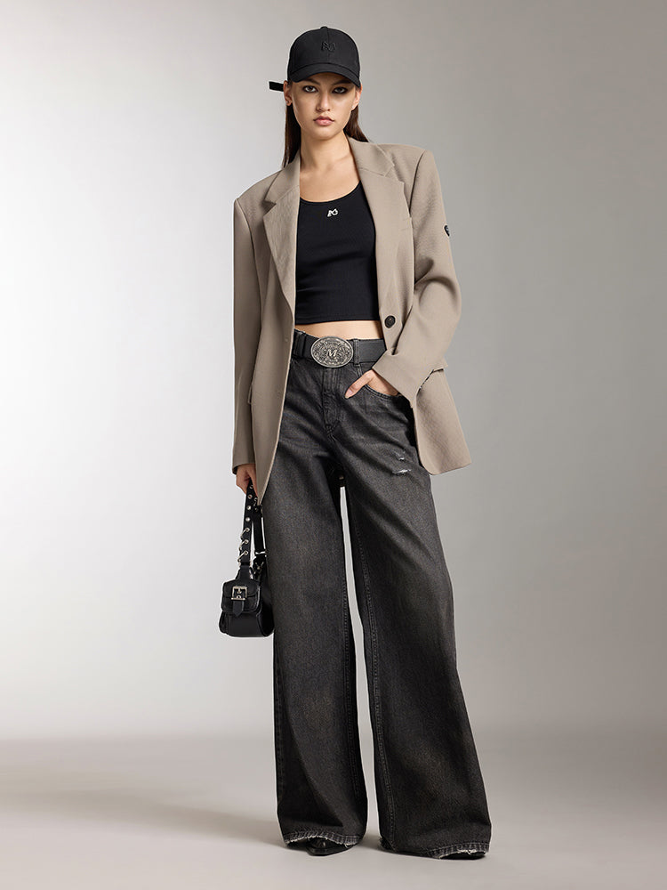 Vintage Low Rise Wide Leg Jeans