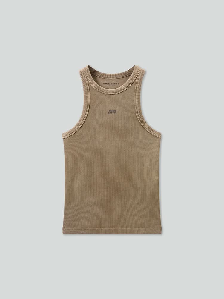 Printed Slim Fit Tank Top