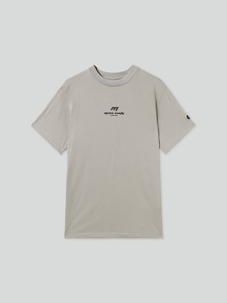 Relaxed Short Sleeves T-Shirt With Racing-Inspired Print