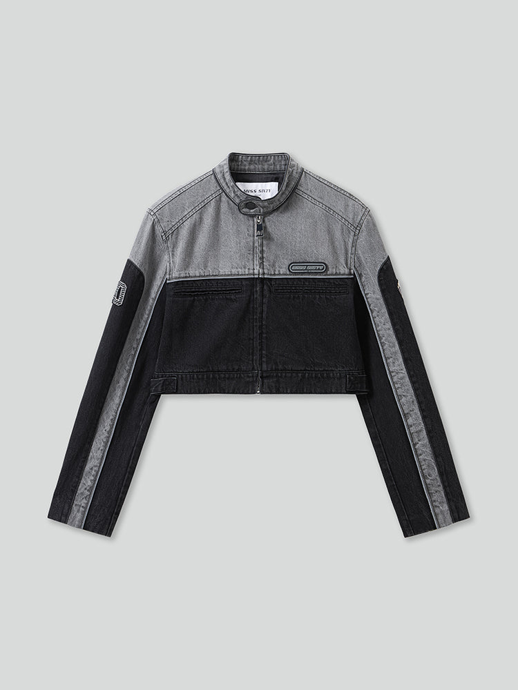Stylish Lapel Denim Jacket