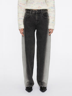 Gradient Straight-Leg Jeans