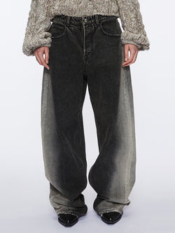 Gradient Wide-Leg Jeans
