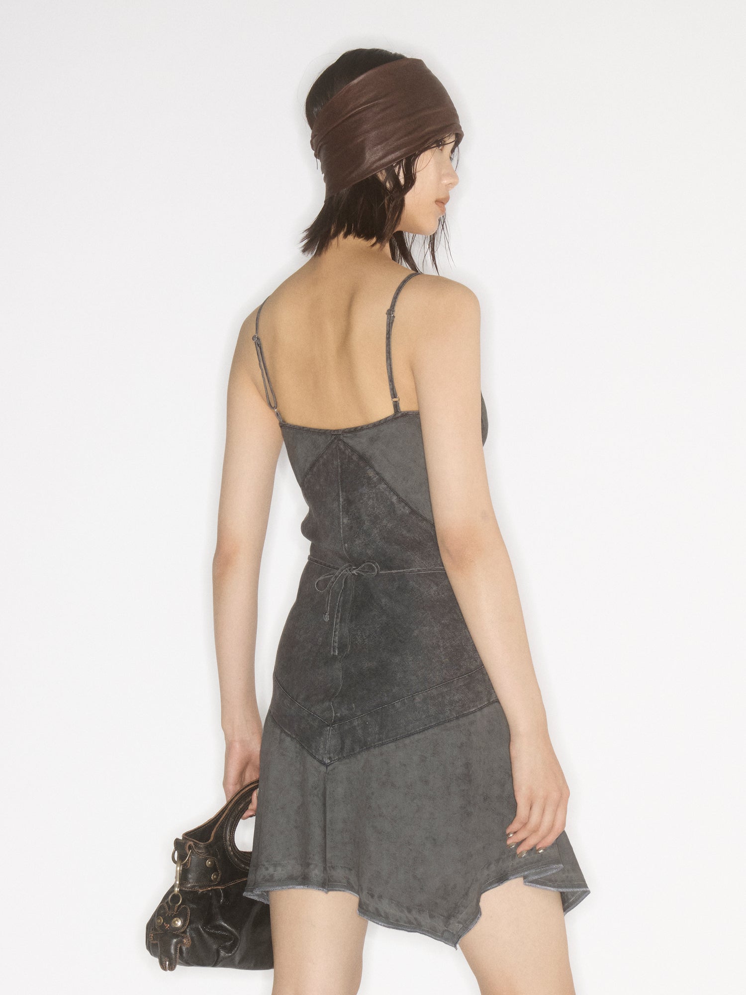 Denim Cami Dress, Black FOG / S Denim Cami Dress, Black FOG / S