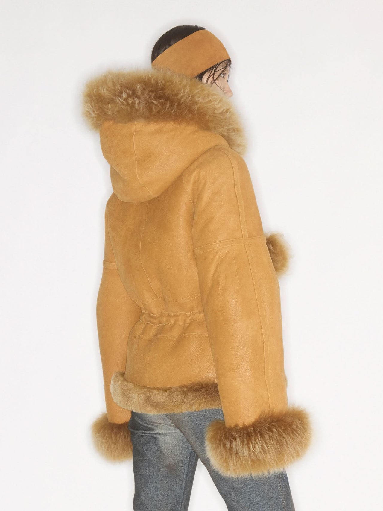 Hooded Faux Fur Jacket