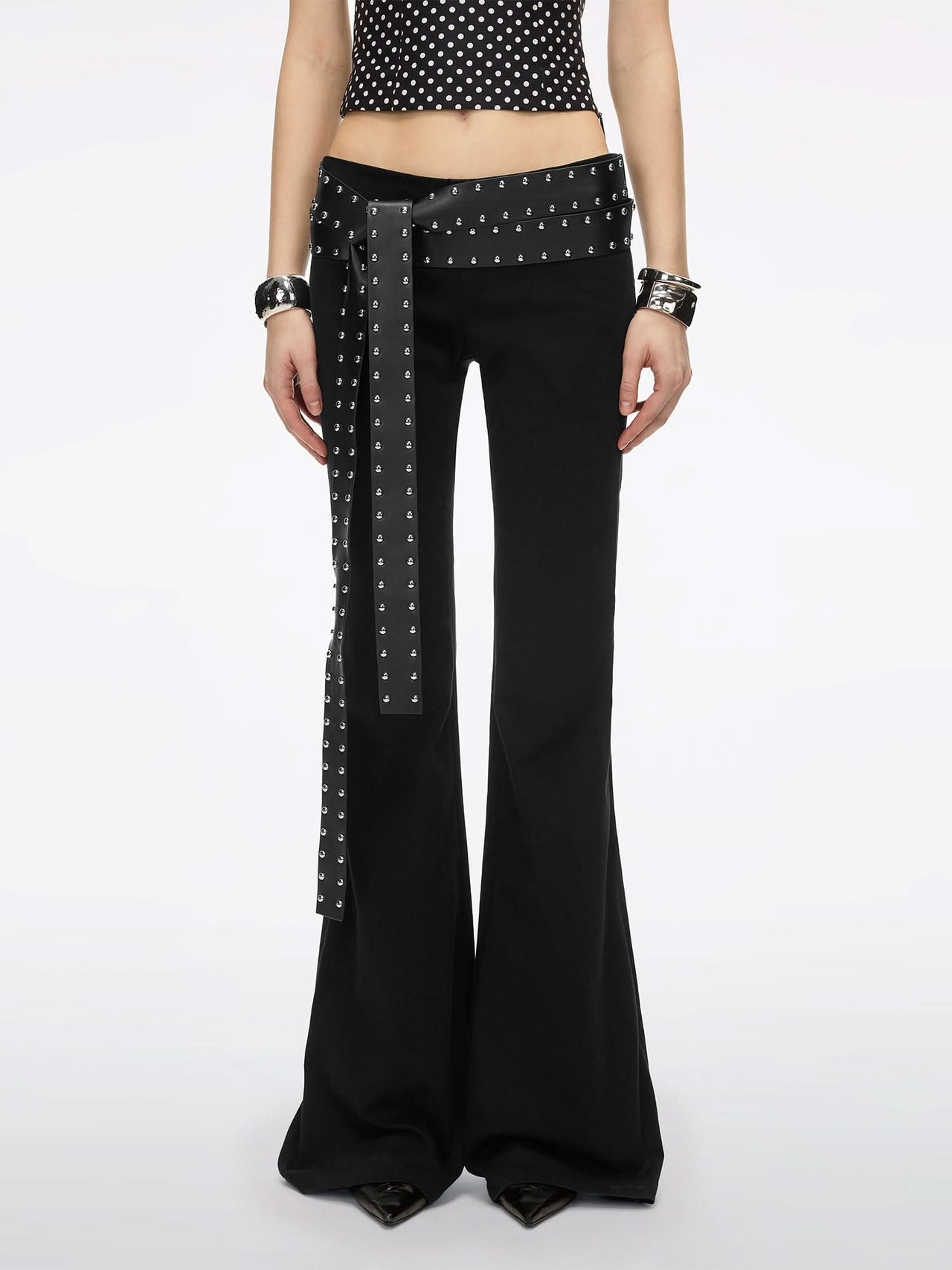Flare Jeans With Waist Belt