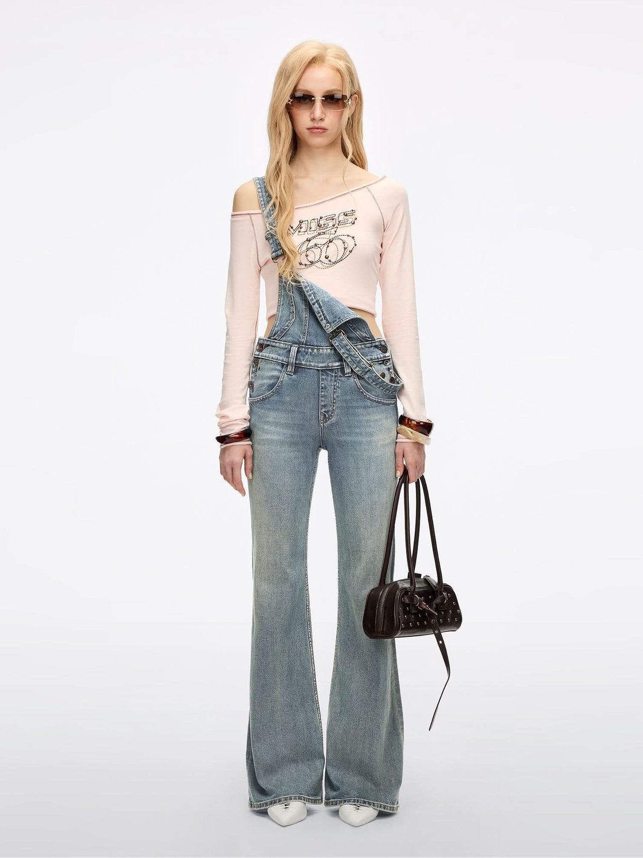 Multi-Button Denim Jumpsuit