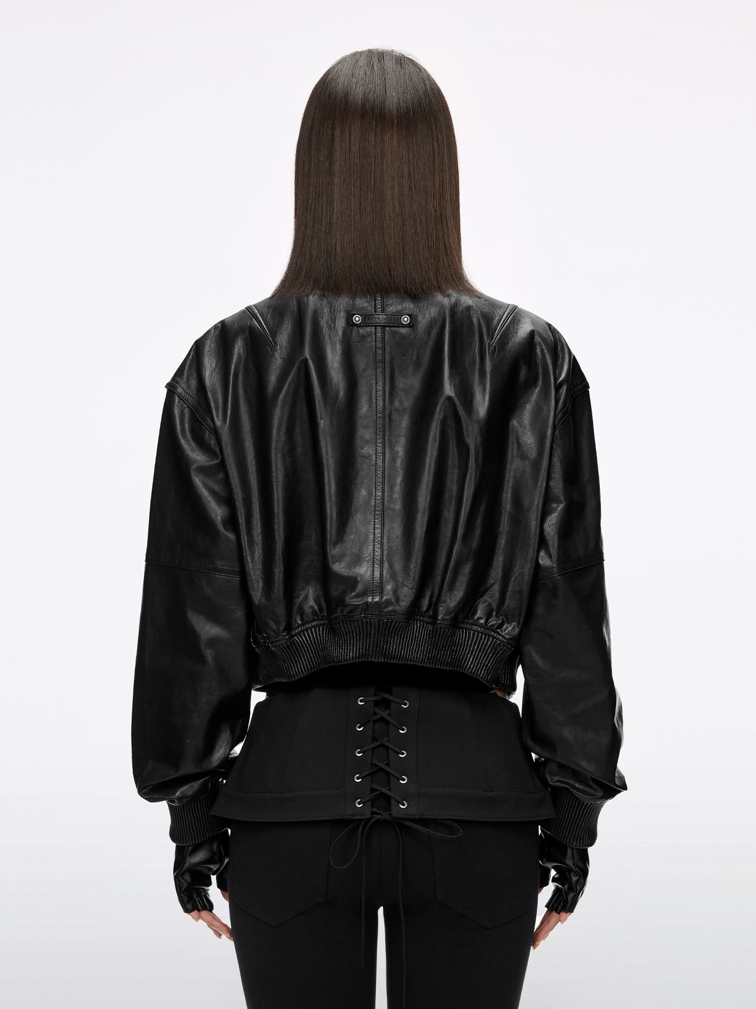 Genuine Leather Jacket - MISS SIXTY