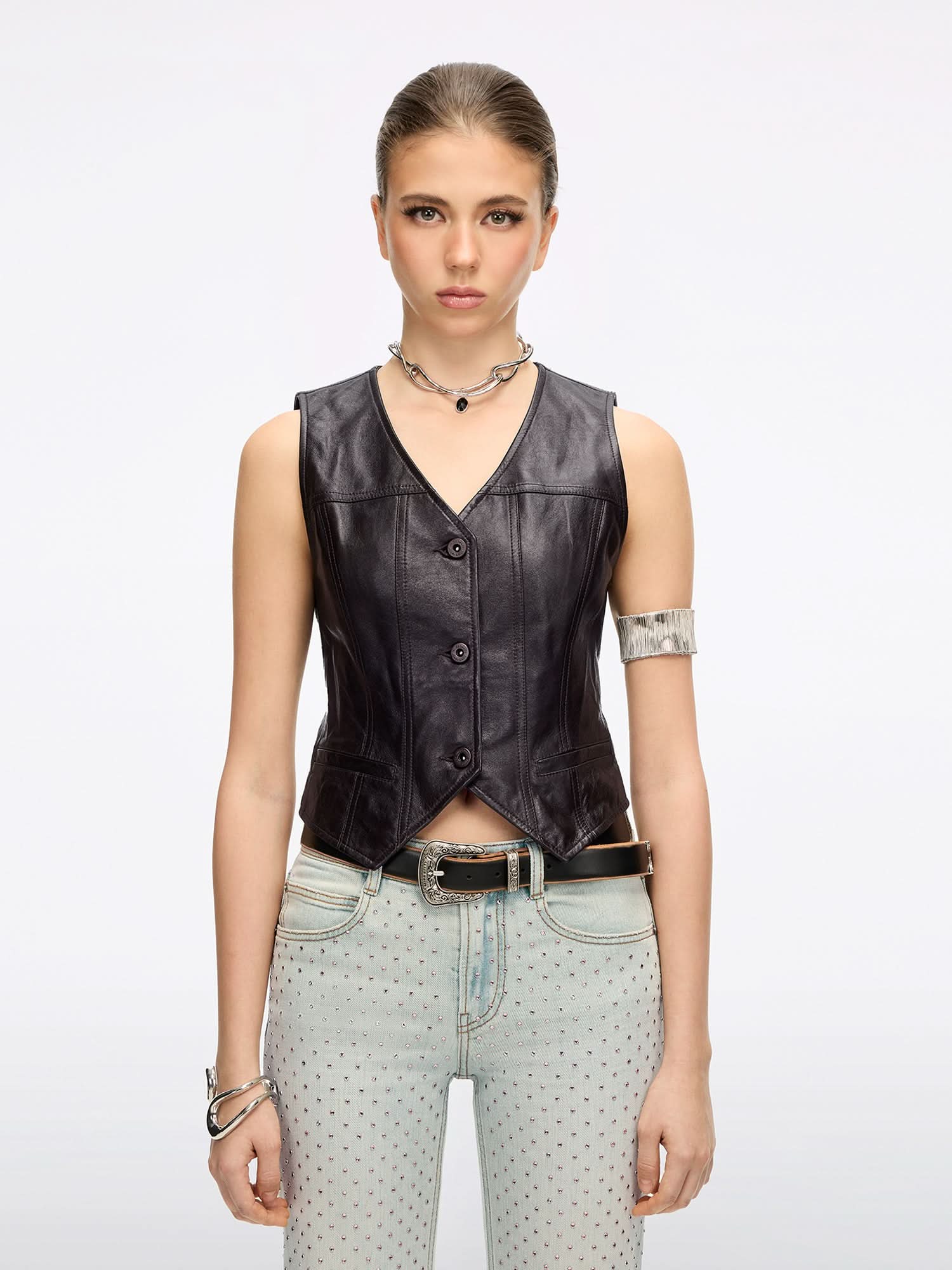 Sheepskin Gilet - MISS SIXTY