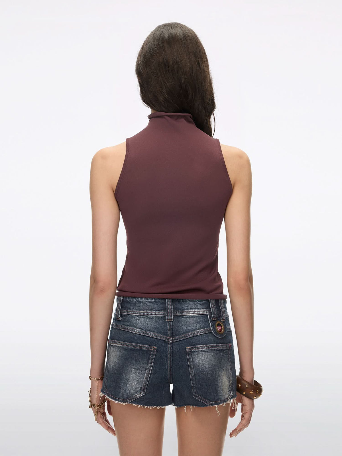 Patchwork Knit Vest