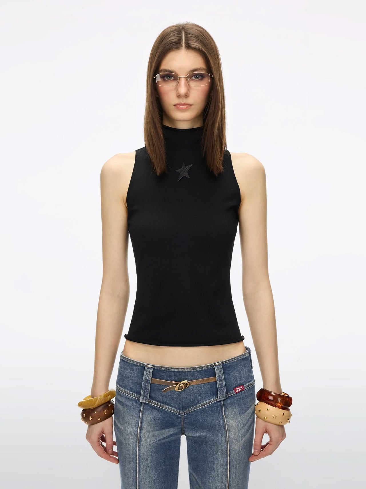 Patchwork Knit Vest