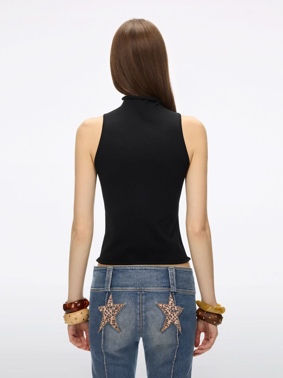 Patchwork Knit Vest