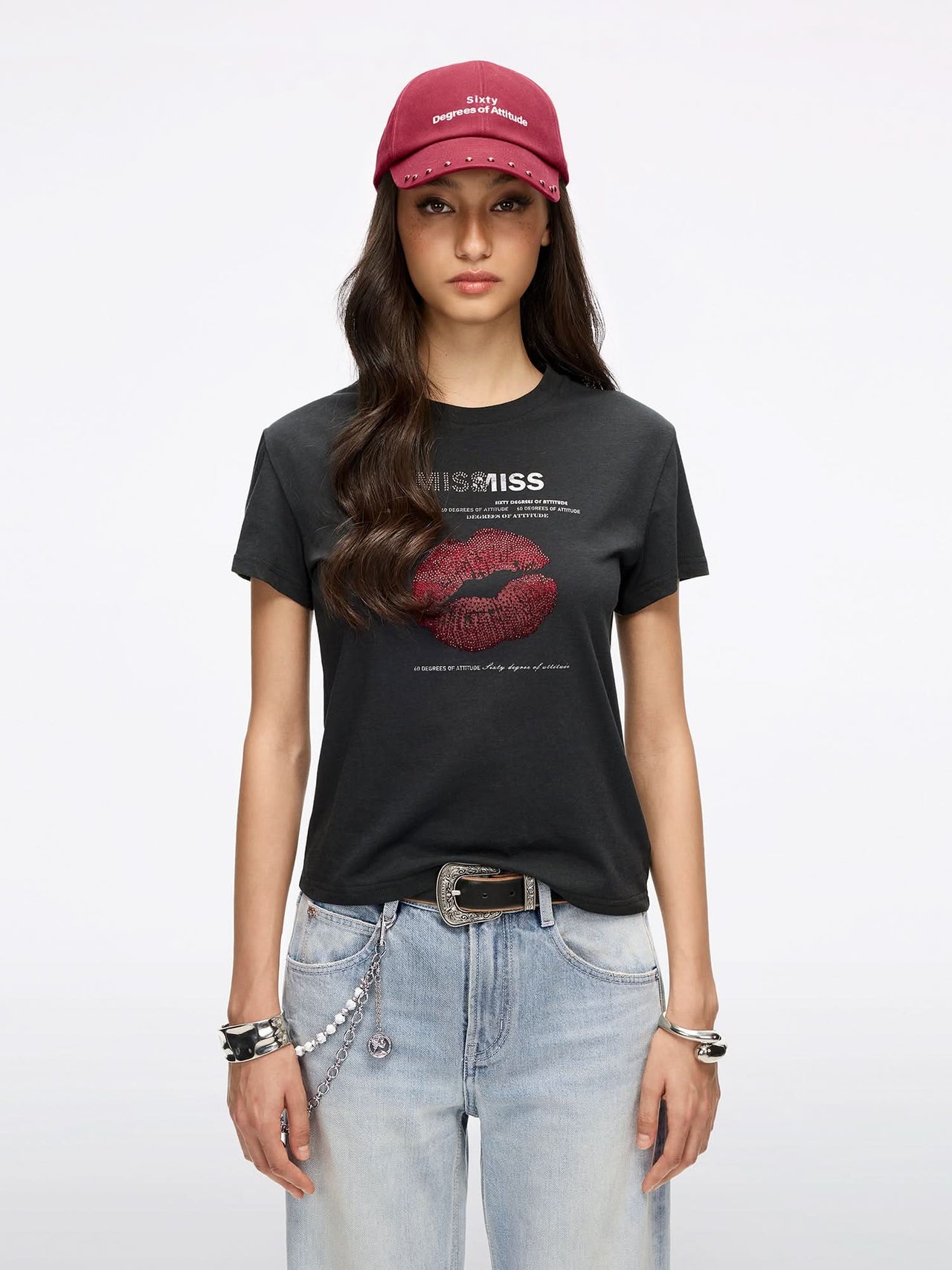 Lip-Print T-Shirt
