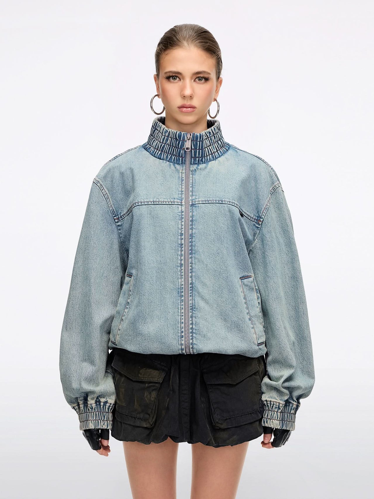 Rhinestone Denim Jacket