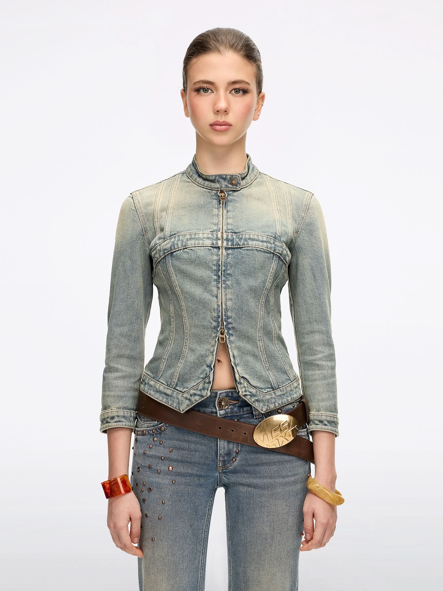 Logo Denim Jacket - MISS SIXTY