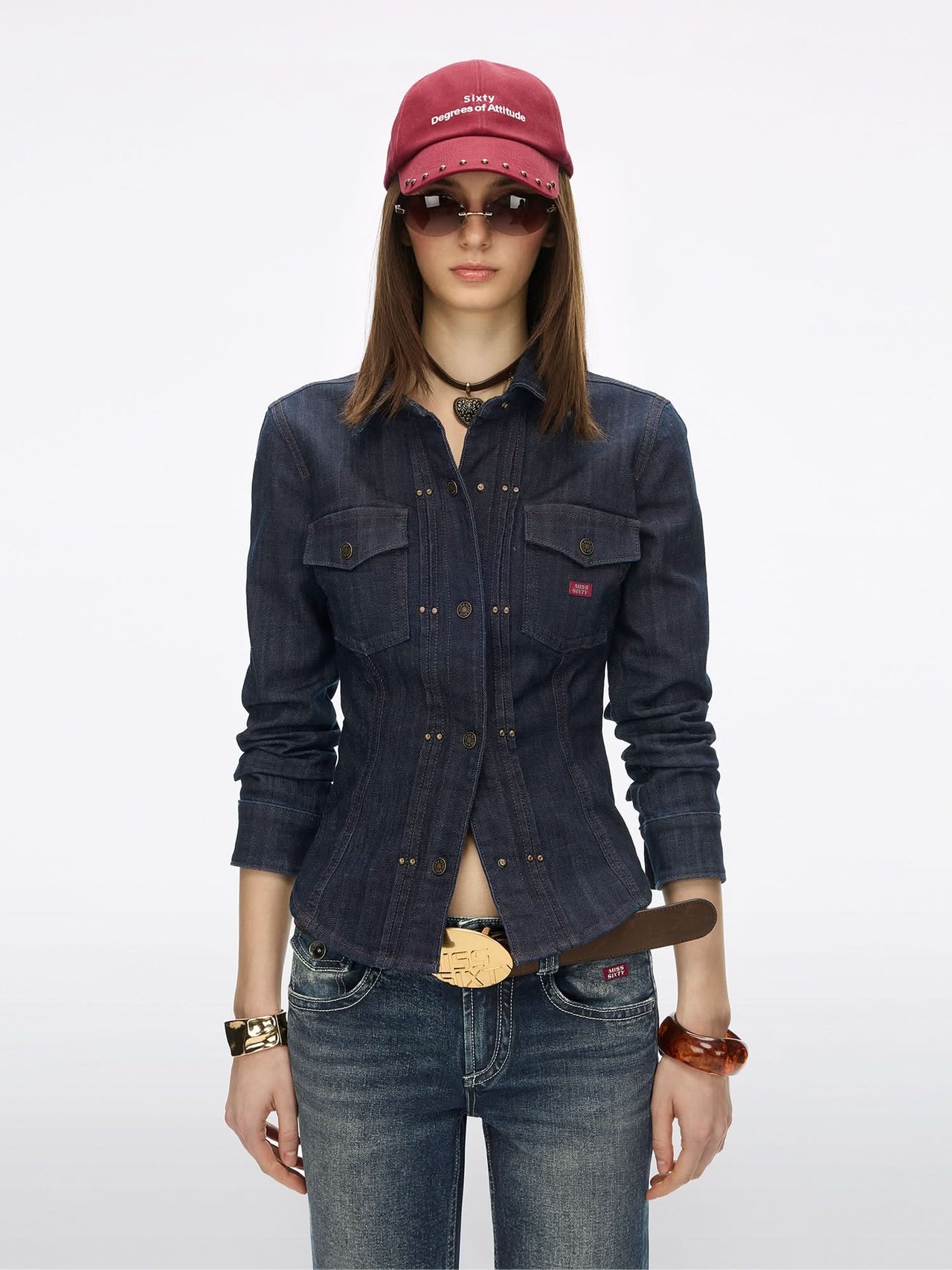 Studded Denim Shirt