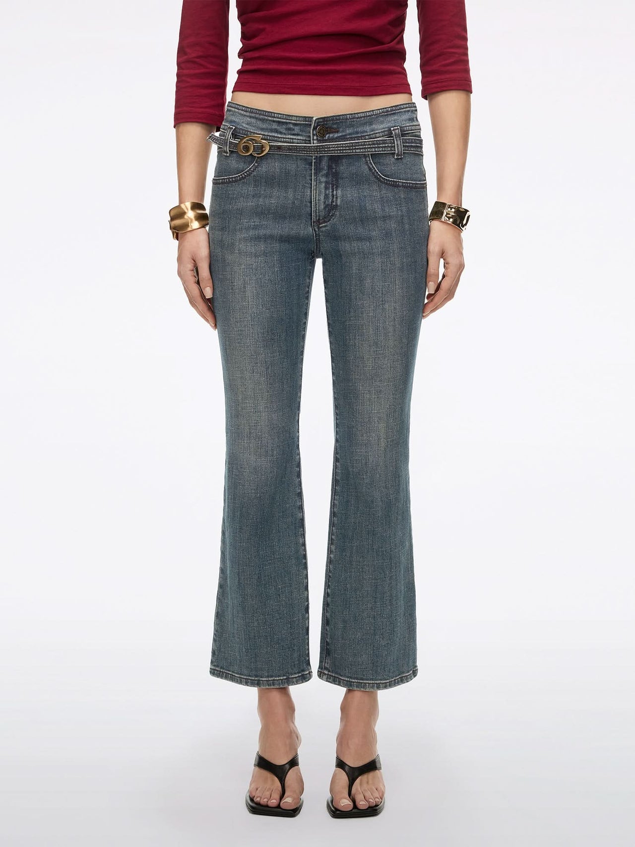 Logo Flared Jeans