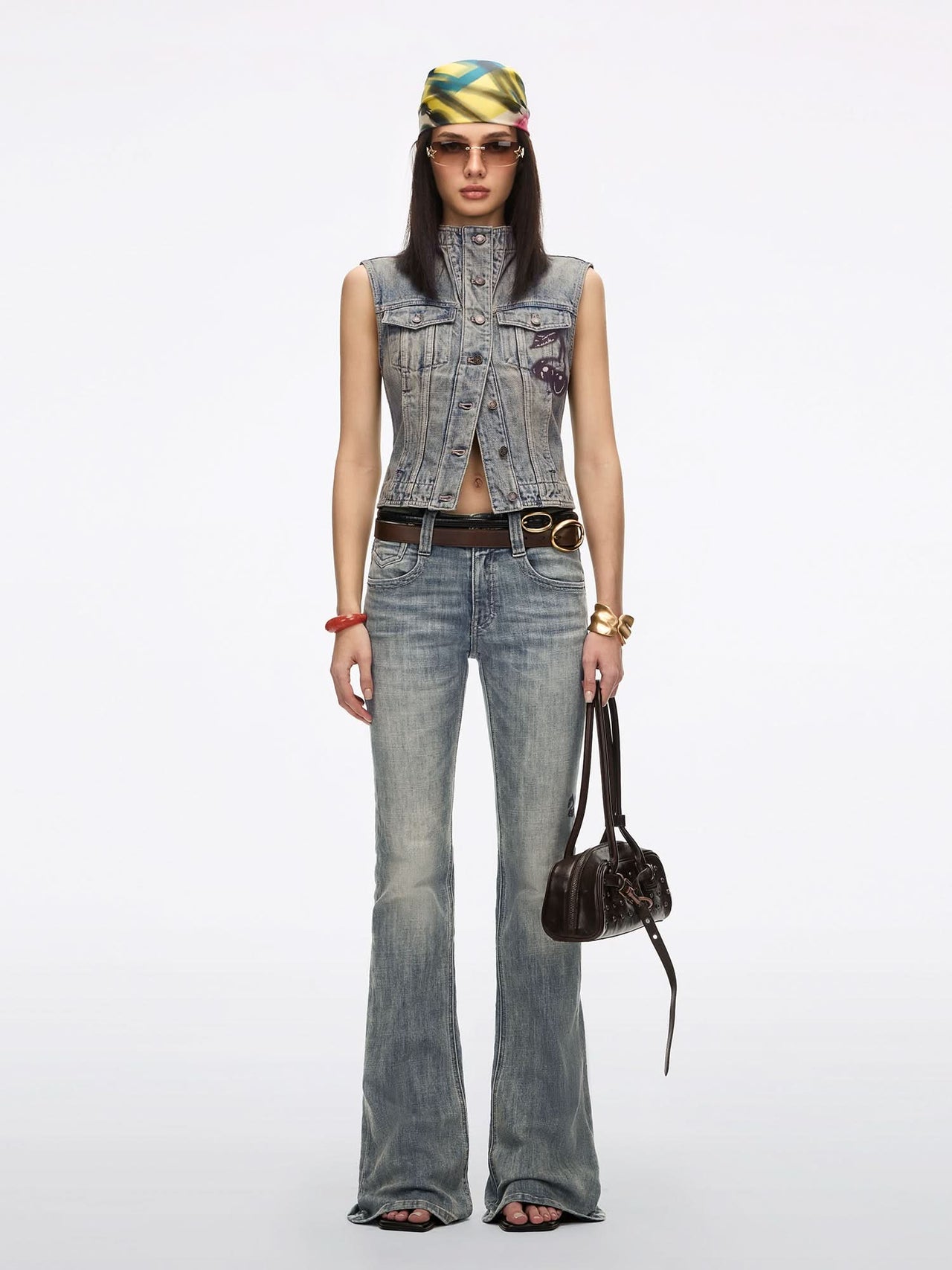 Logo Flared Jeans