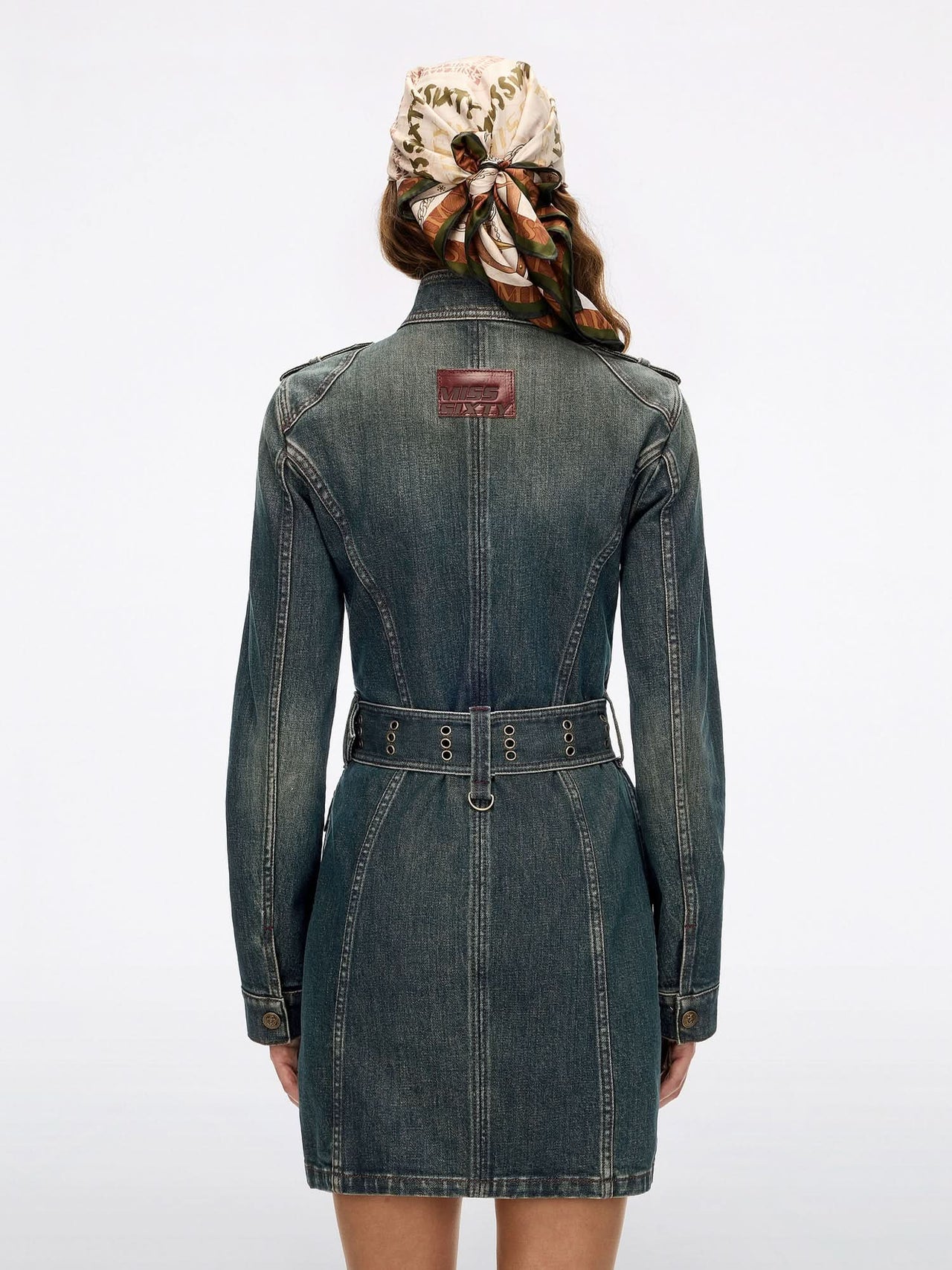 Belted Denim Dress