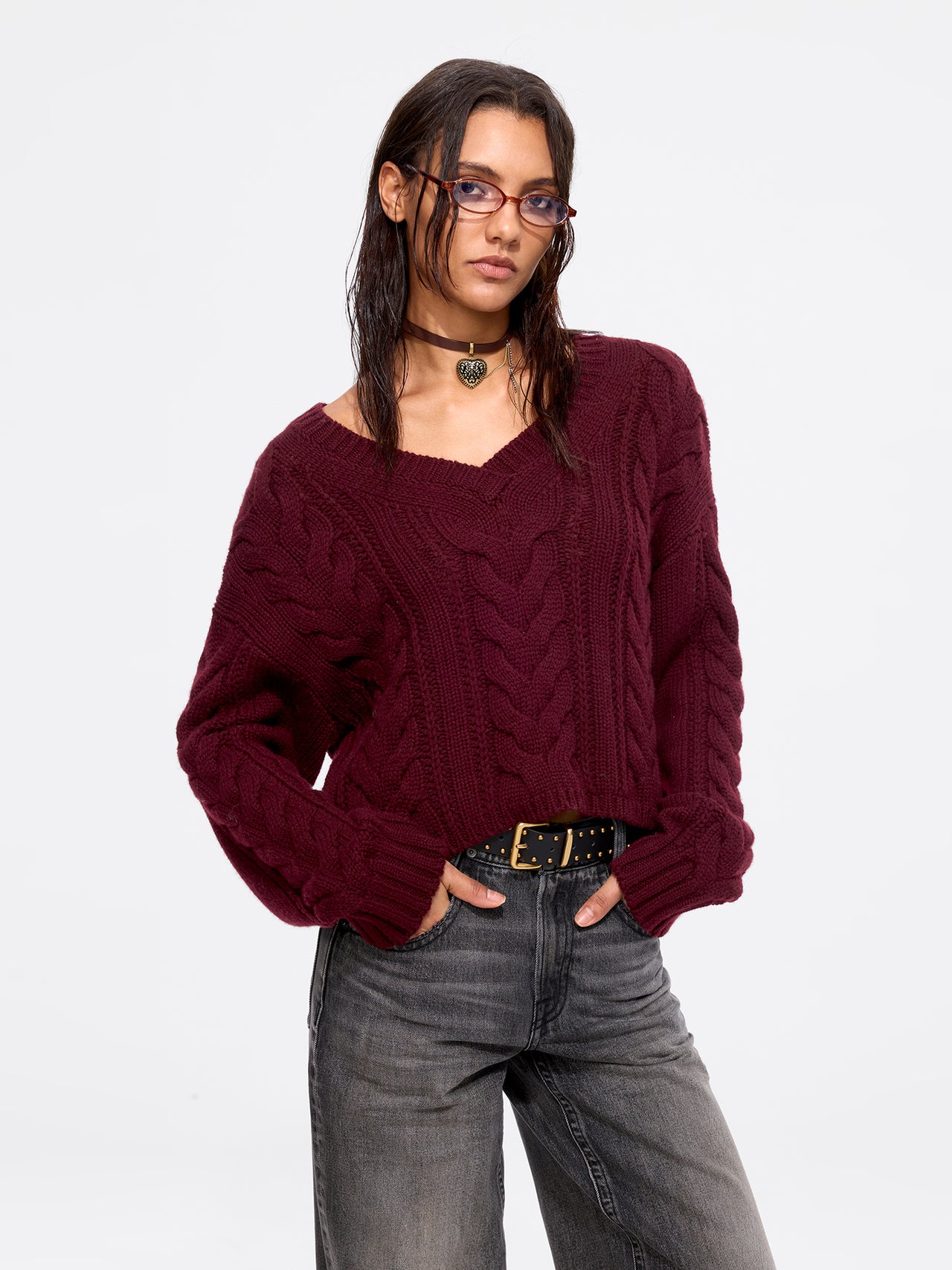 Studded Leather Belt