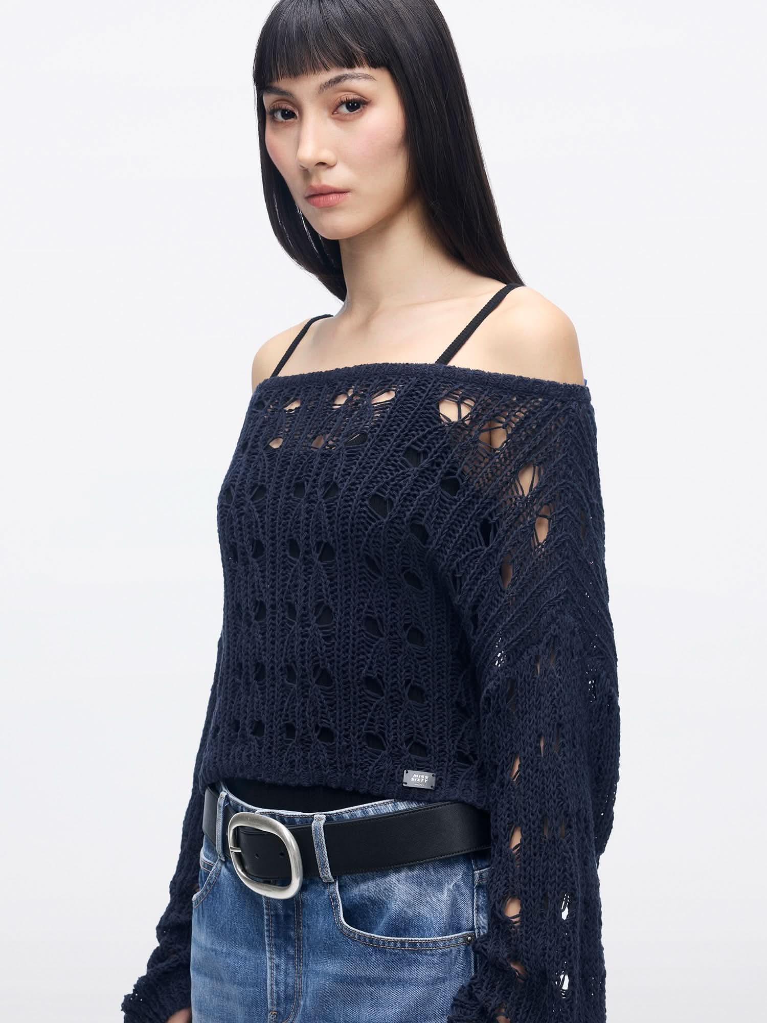 Crochet Knit Top