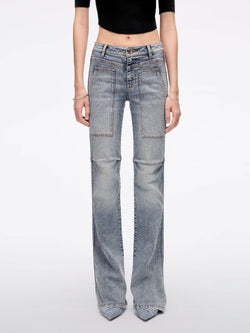 Distressed Flared Jeans