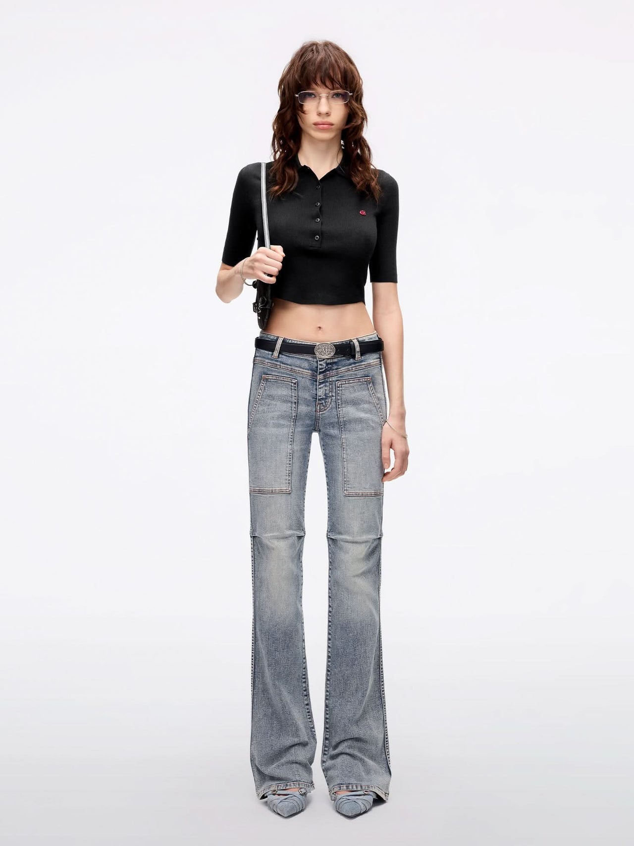 Distressed Flared Jeans