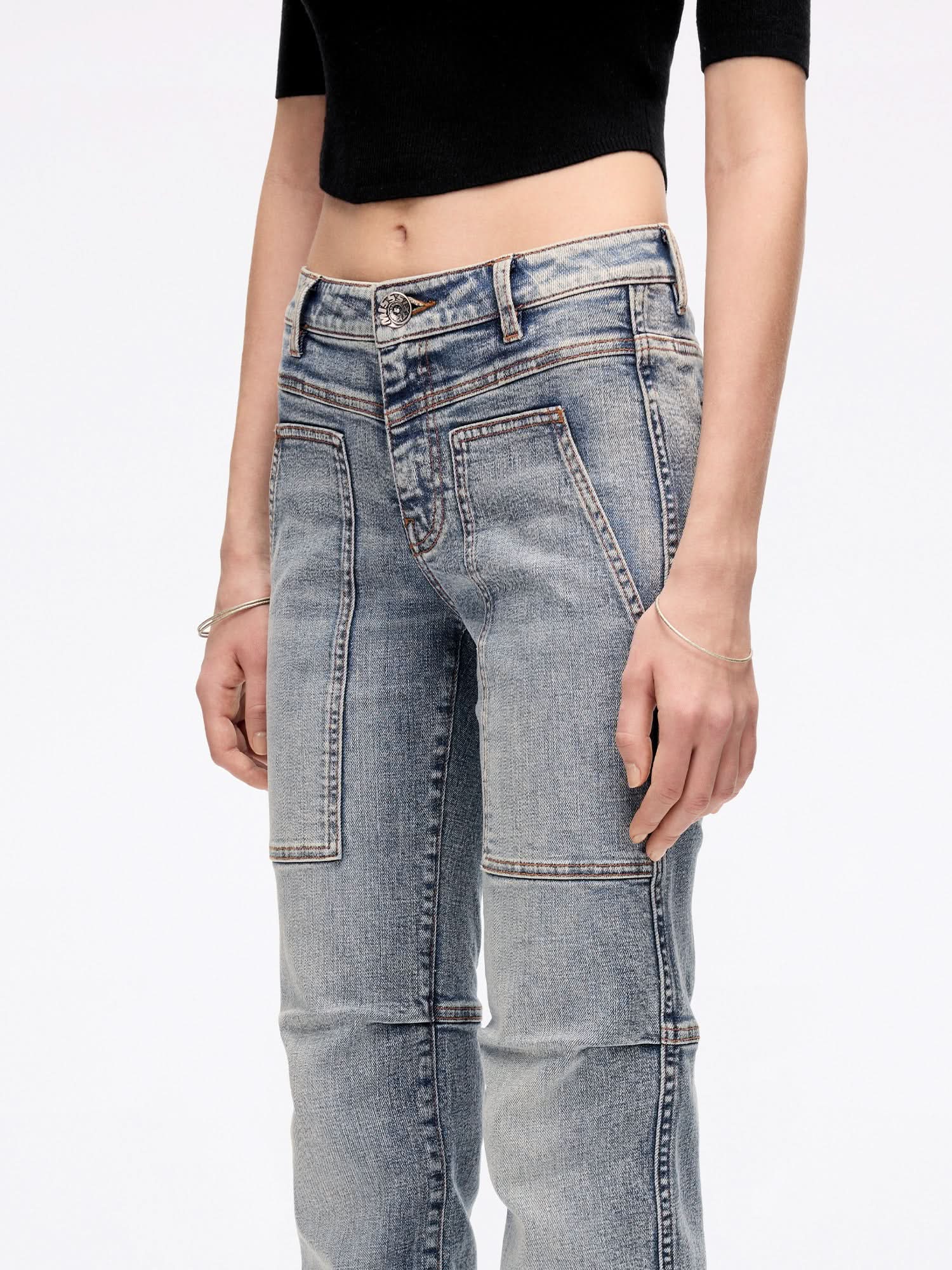Distressed Flared Jeans
