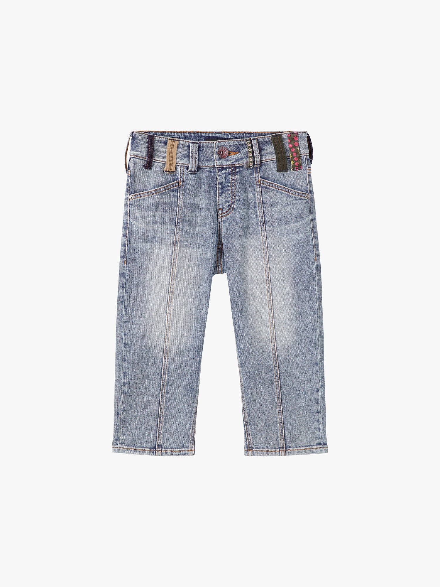Belt Loop Capri Jeans