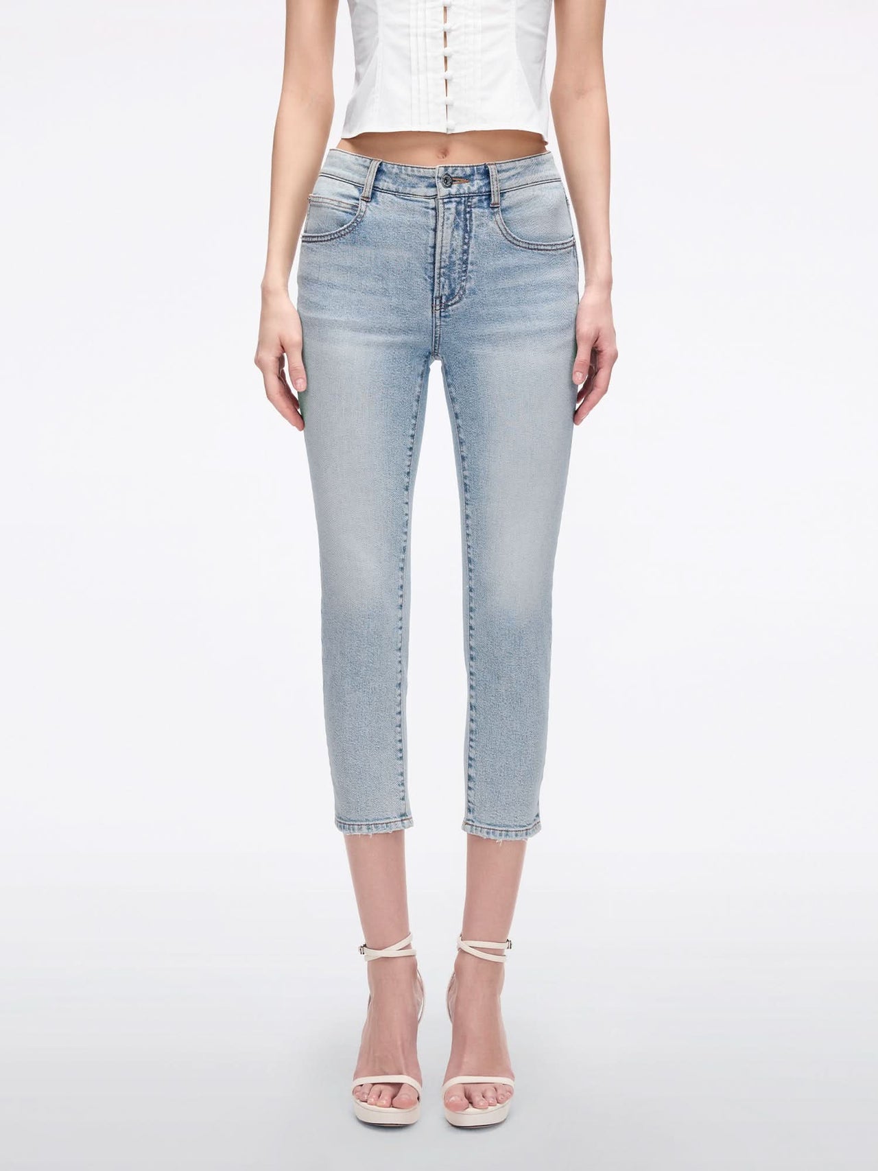 Embroidered Skinny Jeans