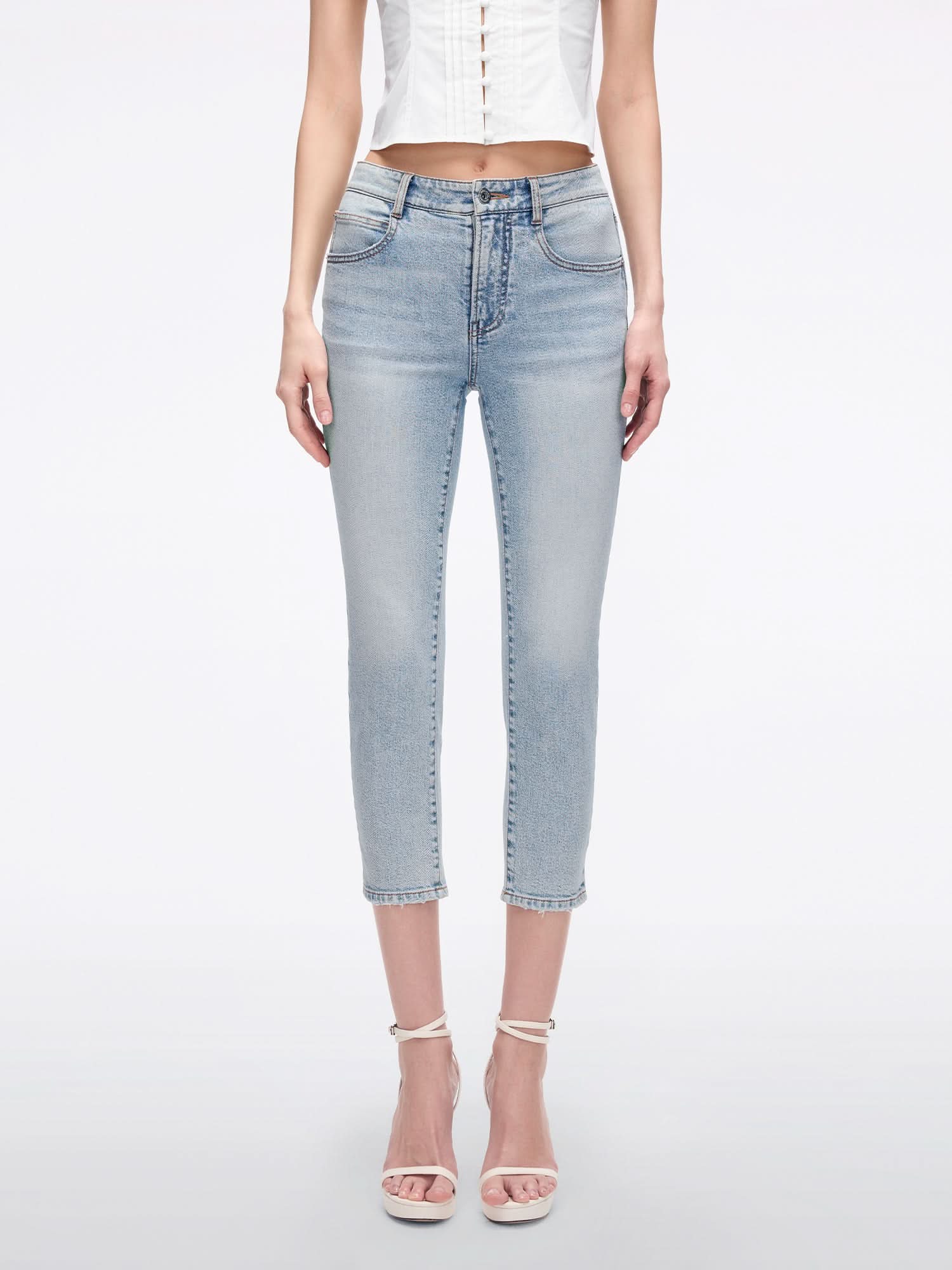 Embroidered Skinny Jeans