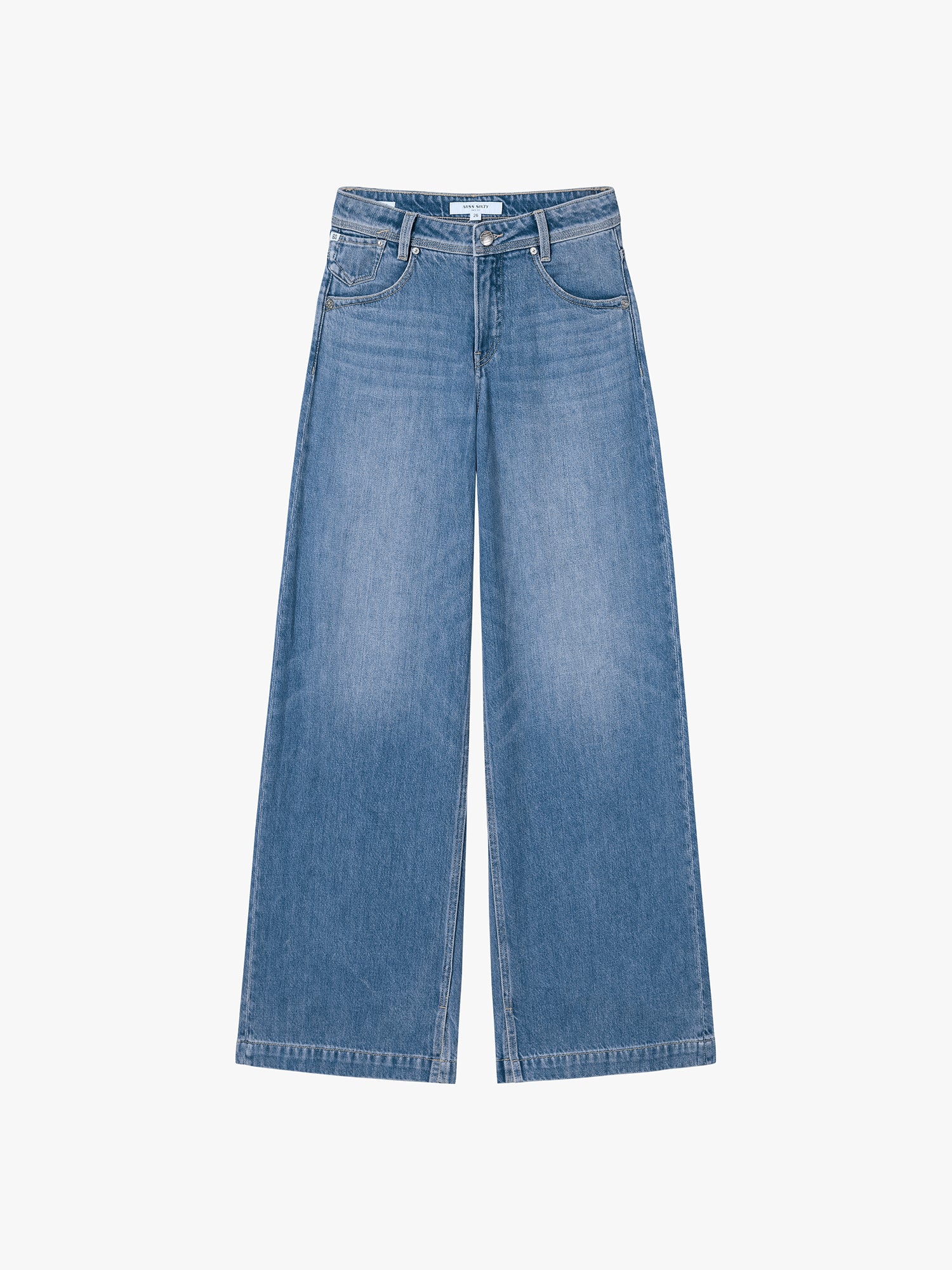 Slit Wide-Leg Jeans