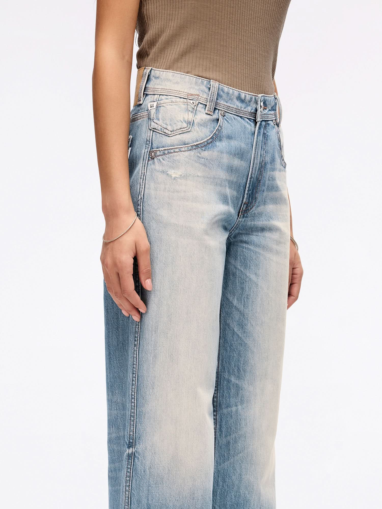 Distressed Straight-fit Jeans