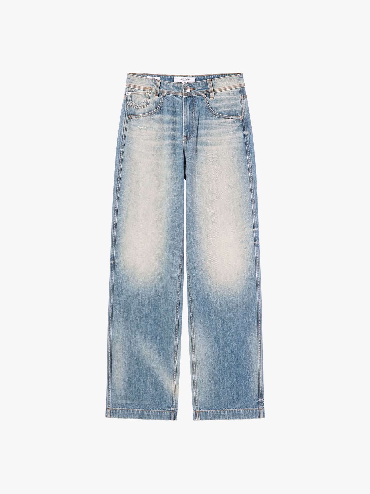 Distressed Straight-fit Jeans
