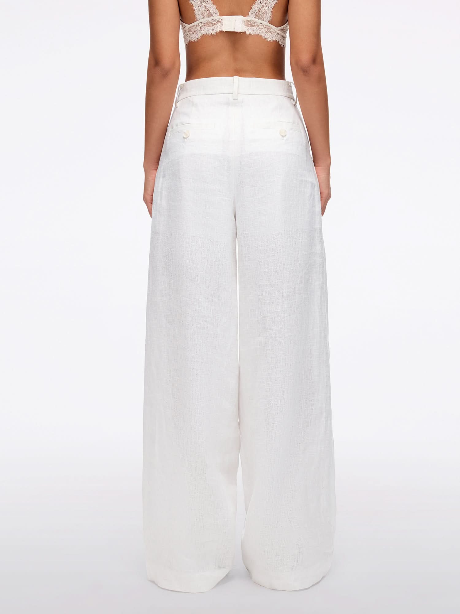 Linen Straight-Leg Pants