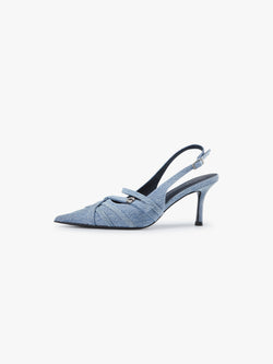 Denim High Heels