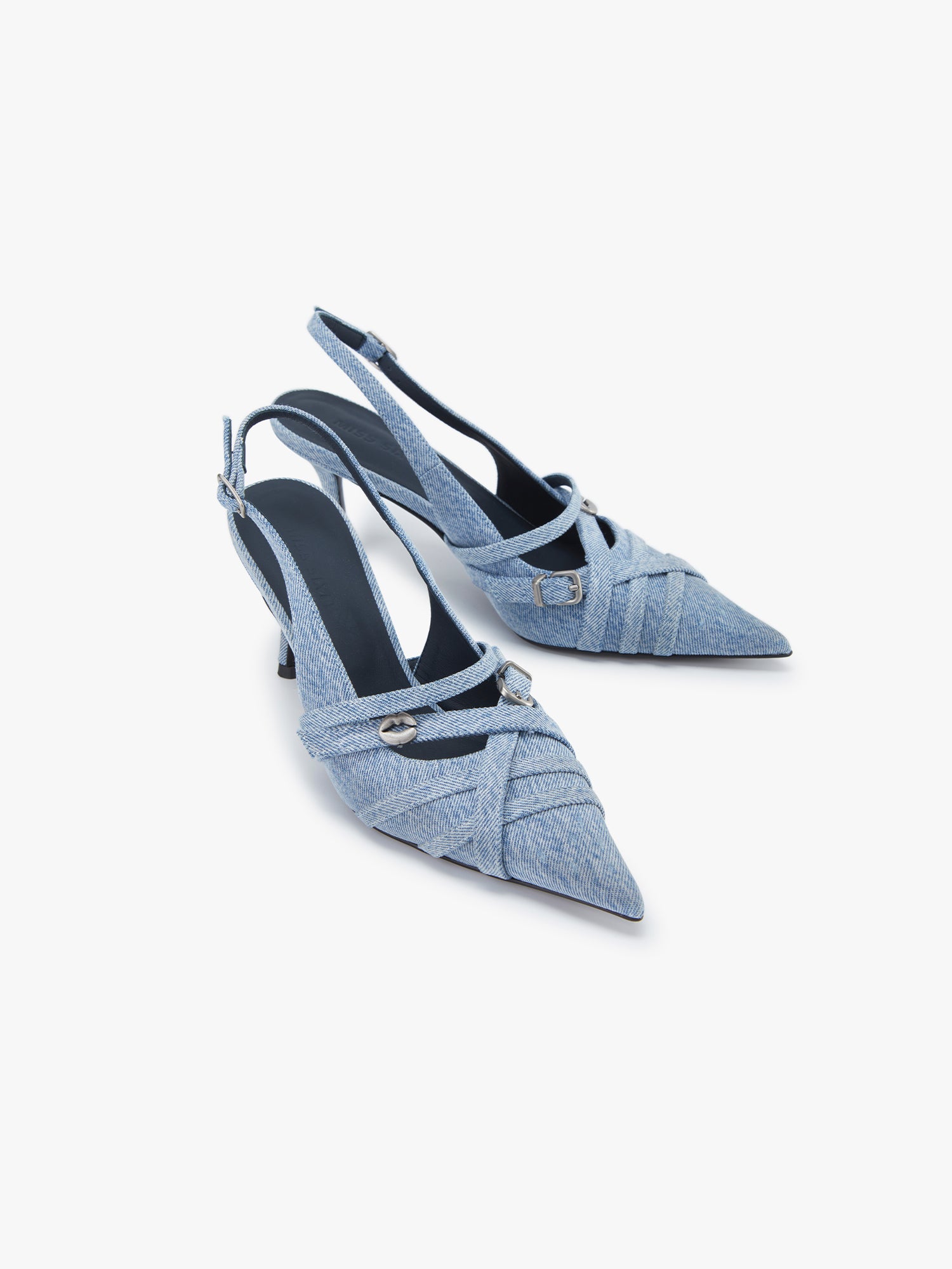 Denim High Heels
