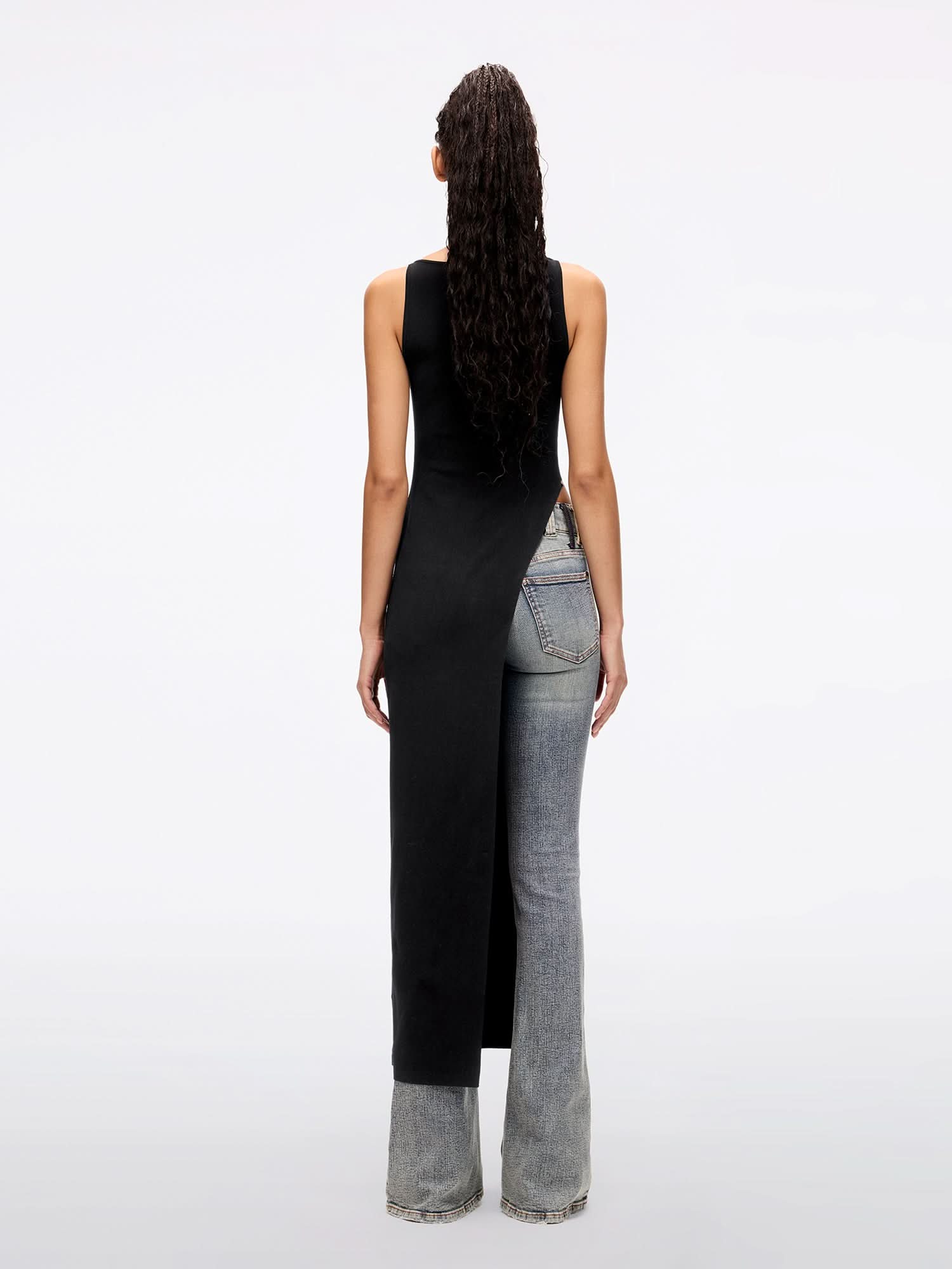 Sleeveless Split-Back Dress