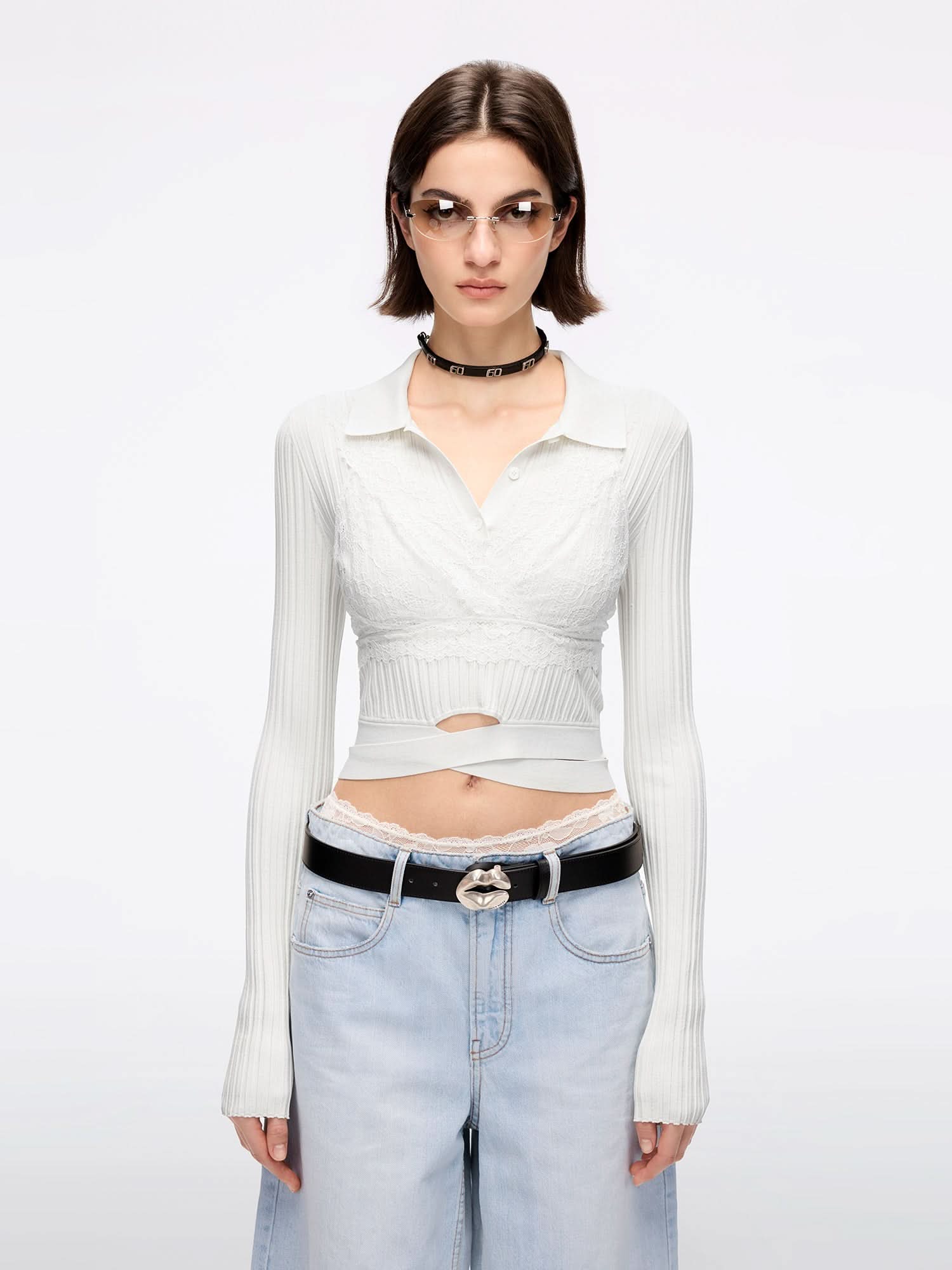 Slim Fit Knitted Polo Shirt