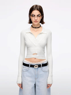 Slim Fit Knitted Polo Shirt