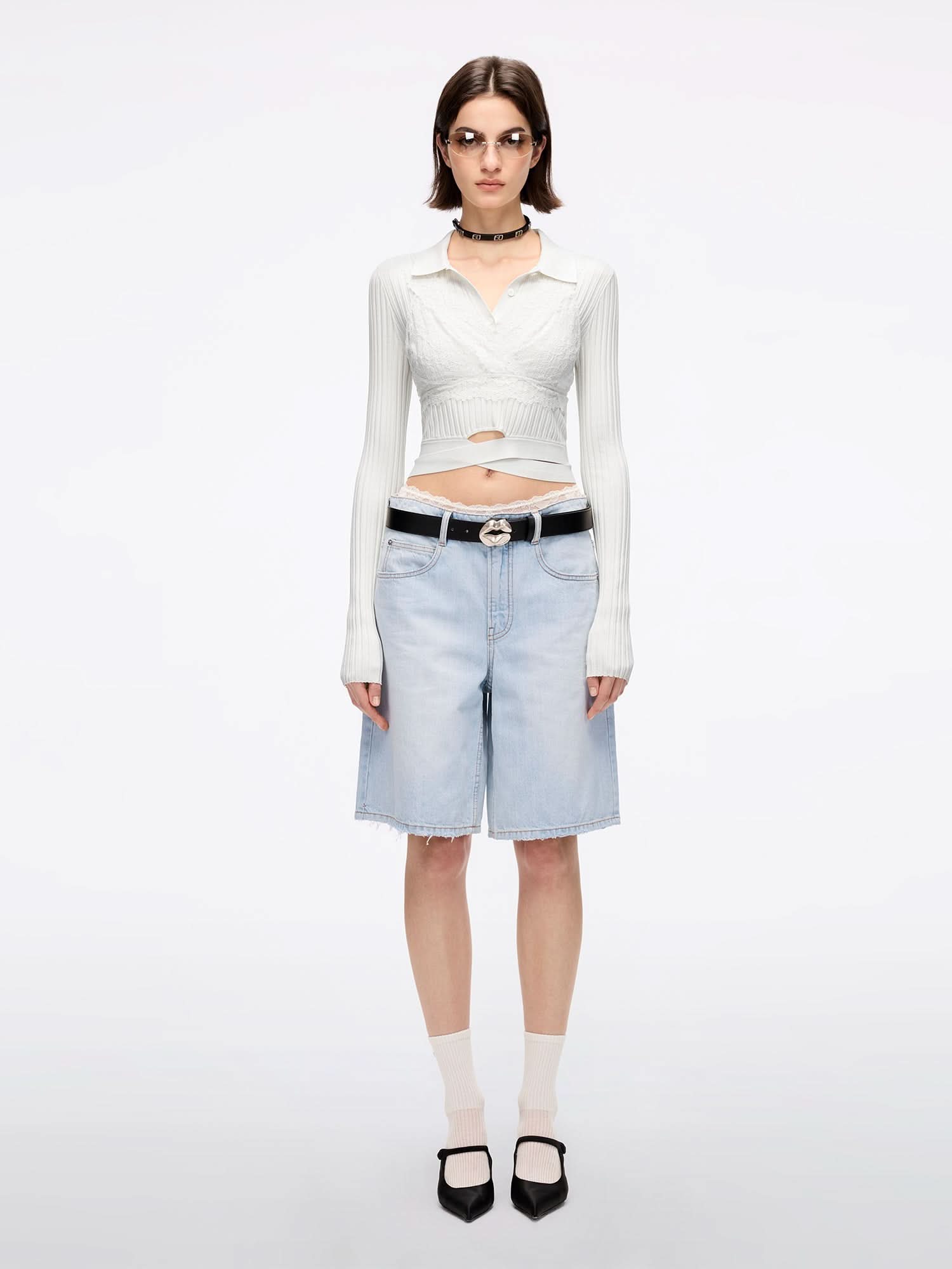 Slim Fit Knitted Polo Shirt