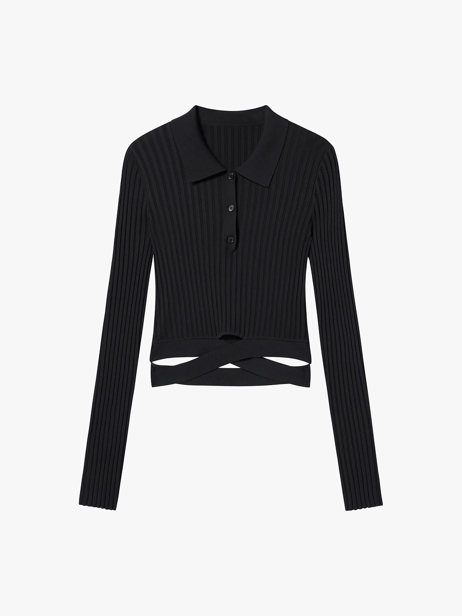 Slim Fit Knitted Polo Shirt