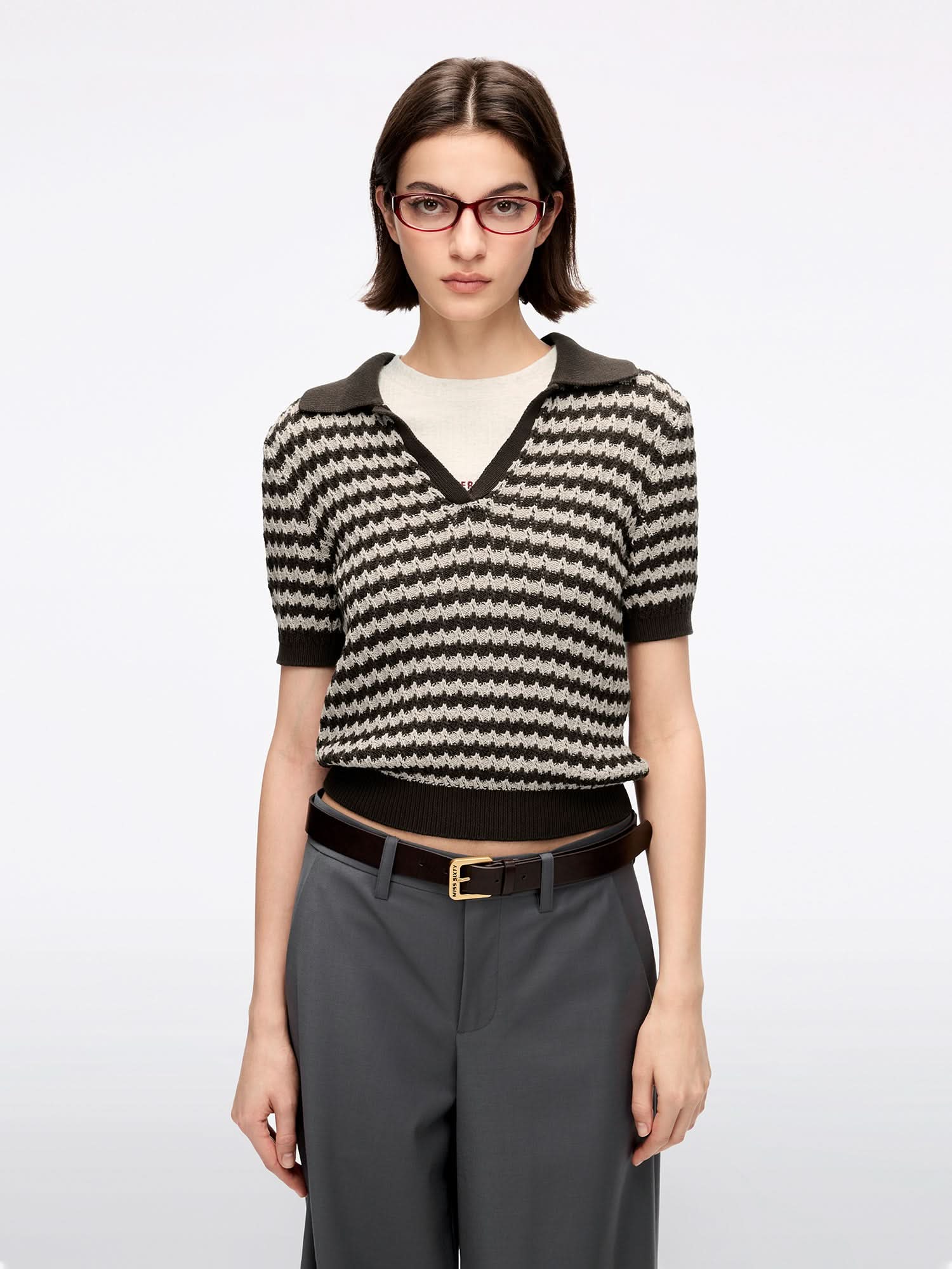 Striped Knit Sweater