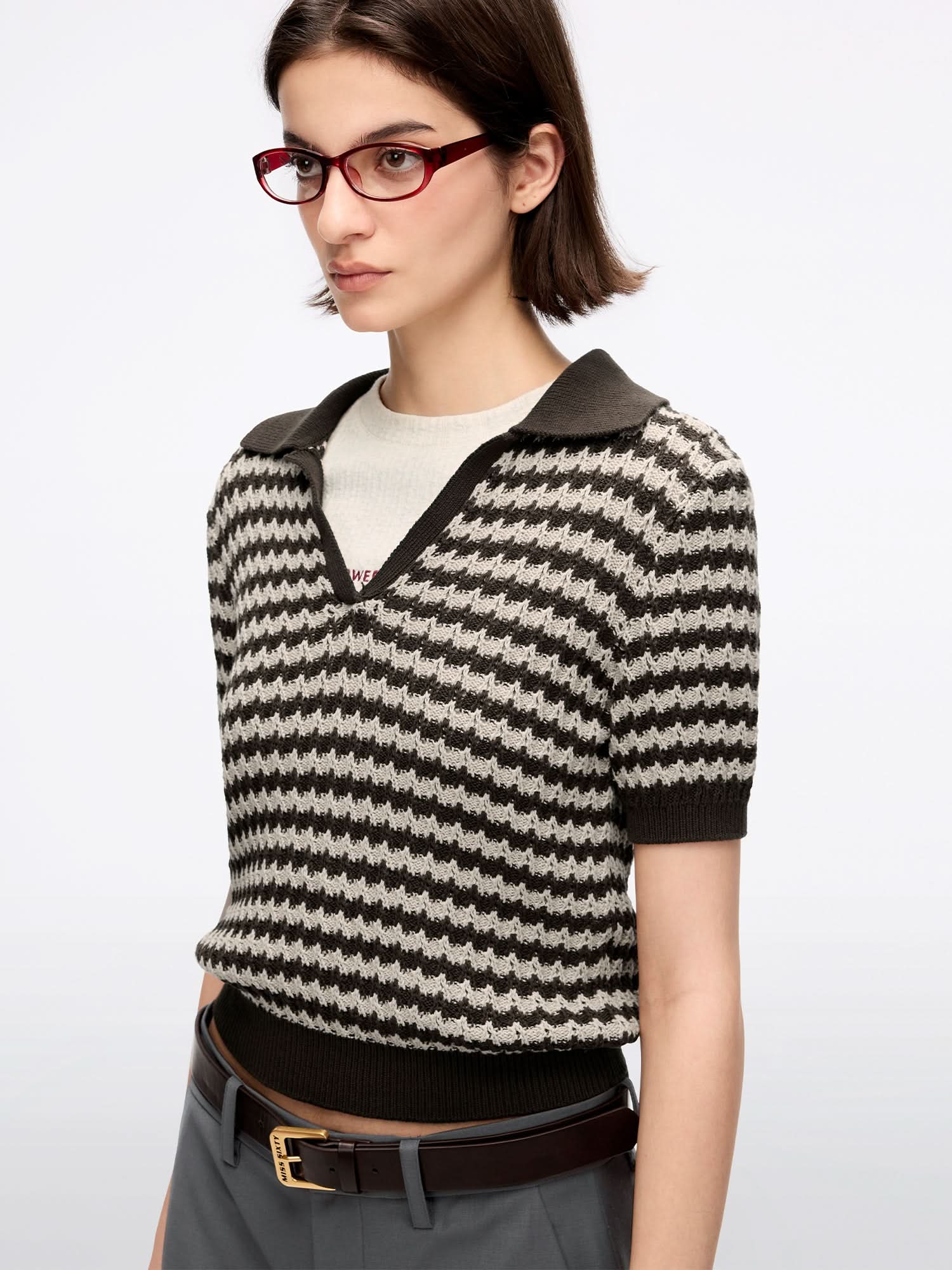 Striped Knit Sweater