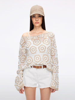 Crochet Knit Cropped Top