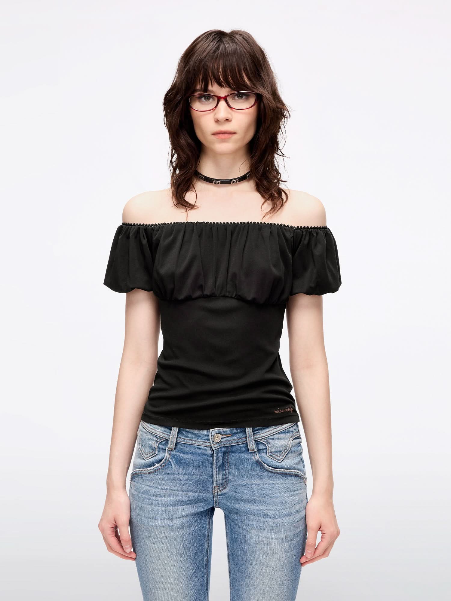 Off-Shoulder T-Shirt