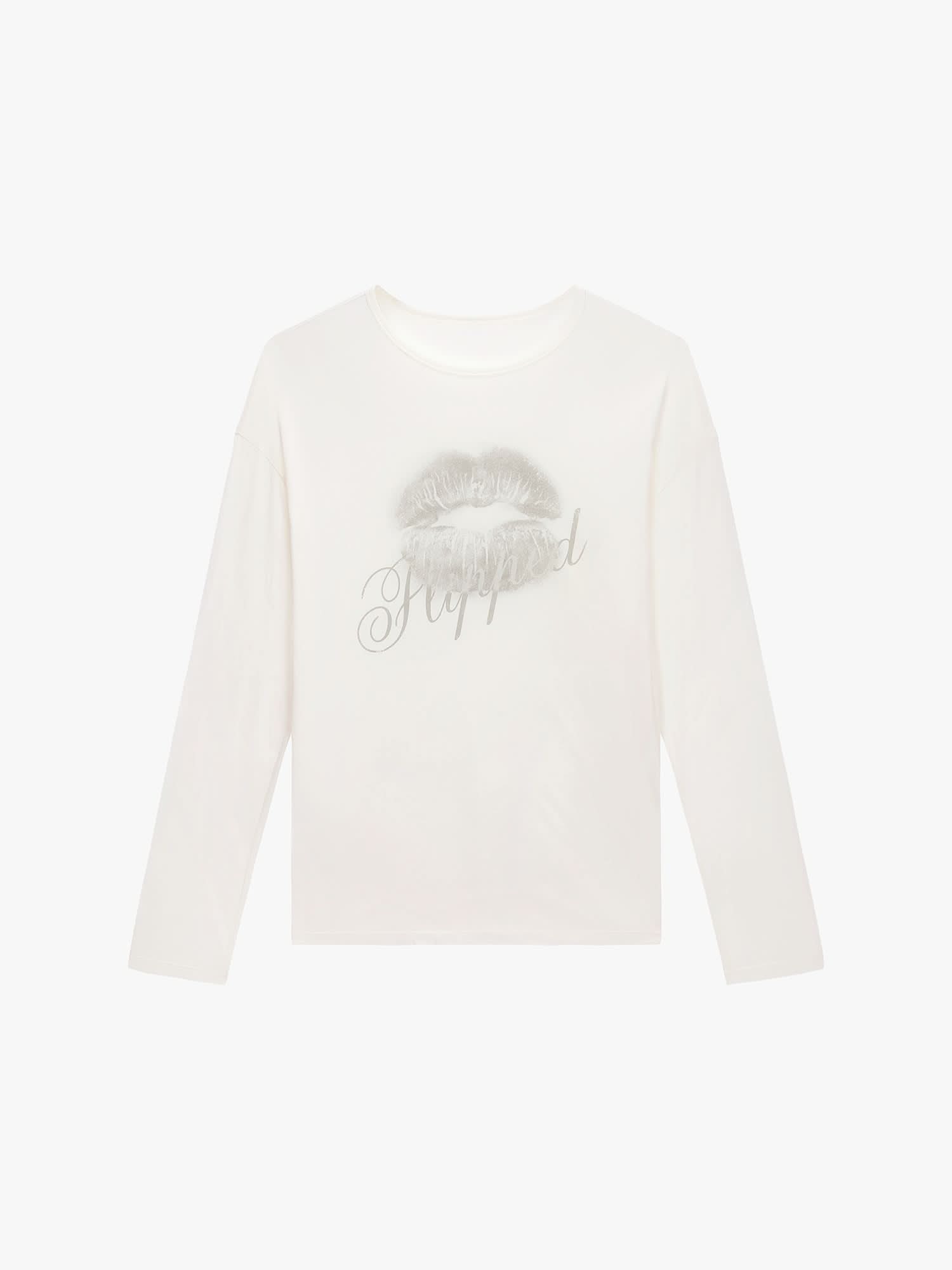 Oversized Lip Print T-Shirt