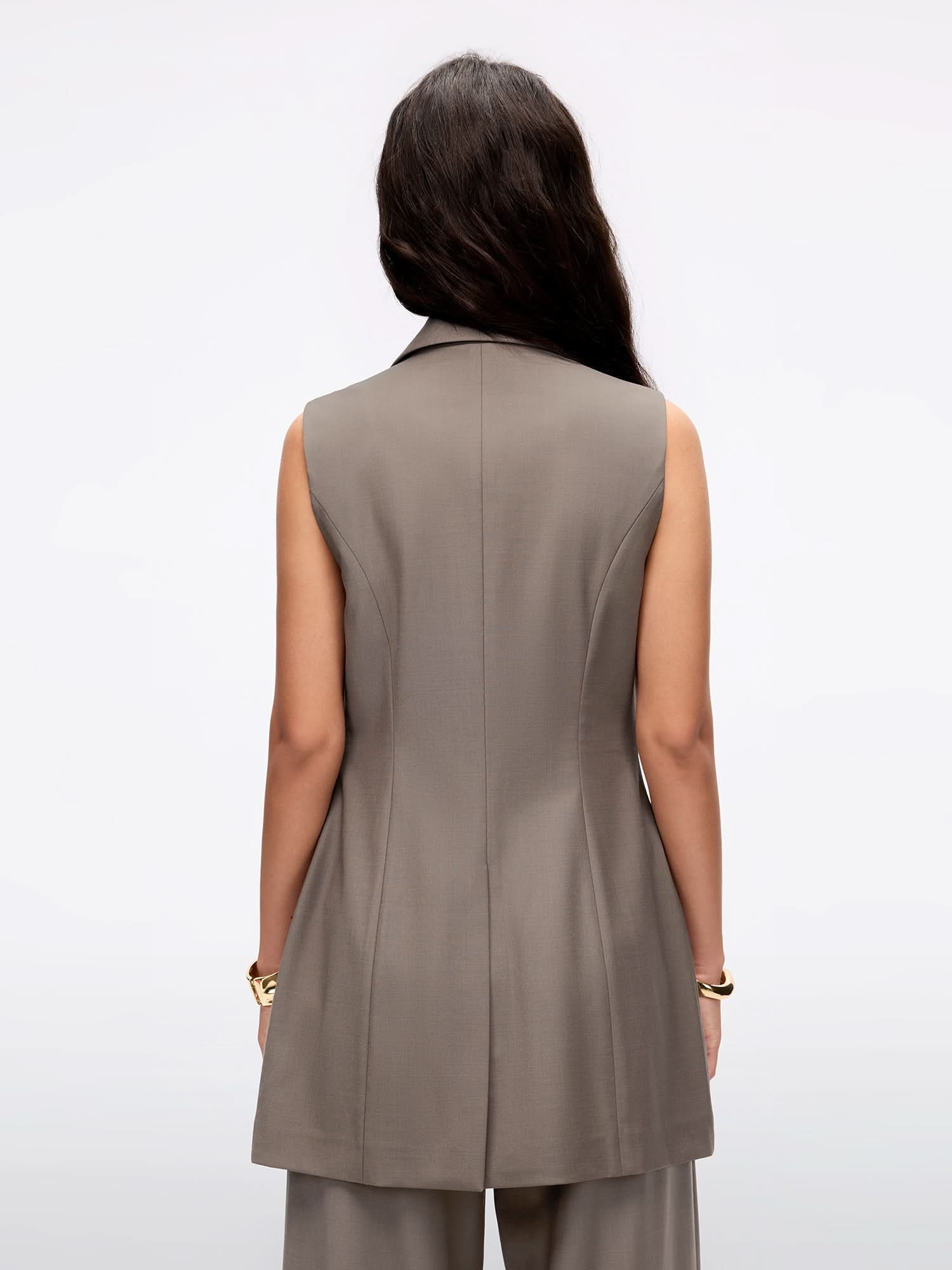 Sleeveless Blazer Vest