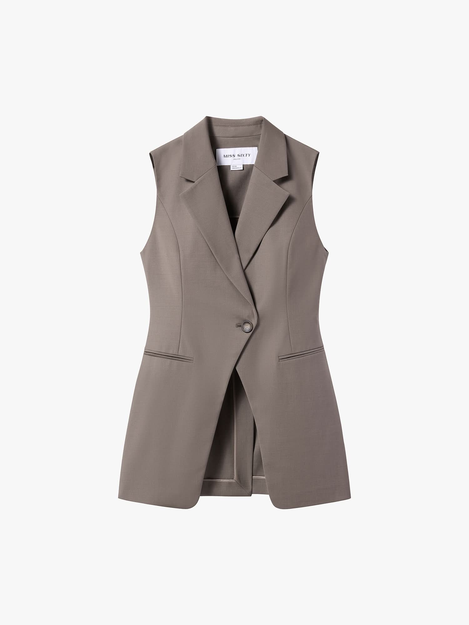 Sleeveless Blazer Vest